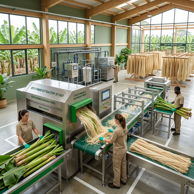 Banana Fiber Processing